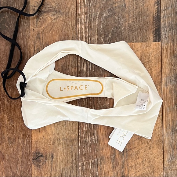 NWT L*Space Bikini Set - Pamela Top and Joy Bottom Bitsy in Cream and Black - Picture 13 of 14